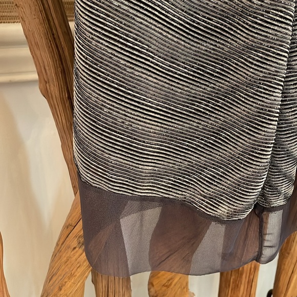 Uli Herzner gray silver beaded slip dress size XS 0 vintage project runway RARE - Picture 4 of 7